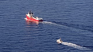 La Ocean Viking nel Mar Mediterraneo il 10 Novembre