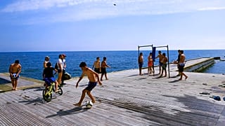 Παραλία στην πόλη της Πάφου στην Κύπρο