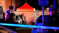 Nach der Messerattacke in Brüssel in Belgien