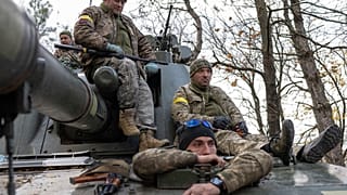 Украинские военные на подступах к окраинам Херсона