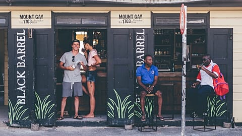 Mount Gay Distillery bar, Barbados