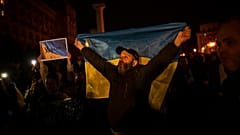 Freude in Cherson nach dem Abzug der russischen Truppen aus der Stadt in der Ukraine