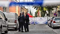 Bruxelles, sur les lieux de l'attaque au couteau, le 11 novembre 2022