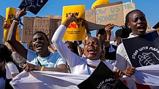 Des manifestants africains à la Cop27