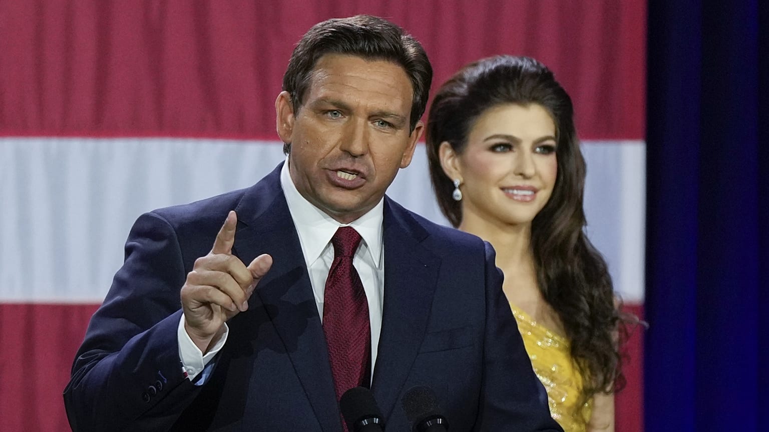 Ron DeSantis floridai kormányzó győzelme éjszakáján