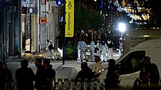 La zona di Istanbul dove è avvenuta l'esplosione. 