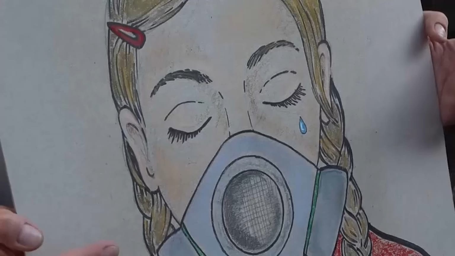 Serbians protest in Belgrade on Sunday in an attempt to draw attention to the country's high air pollution. 