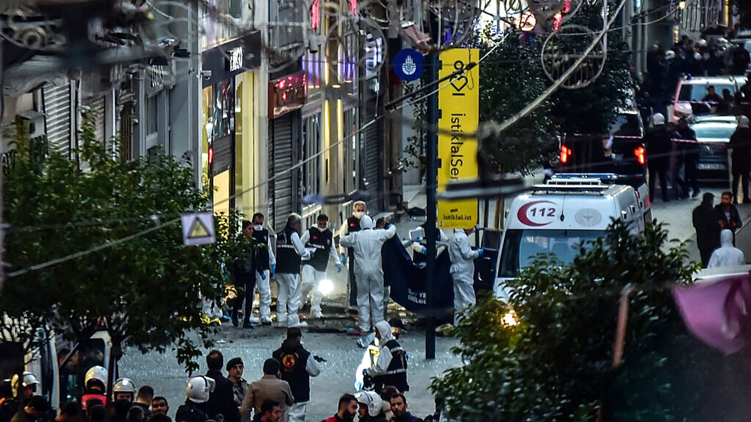 Το σημείο της έκρηξης στην Κωνσταντινούπολη
