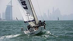 Sailing regatta on the coast of Dubai.