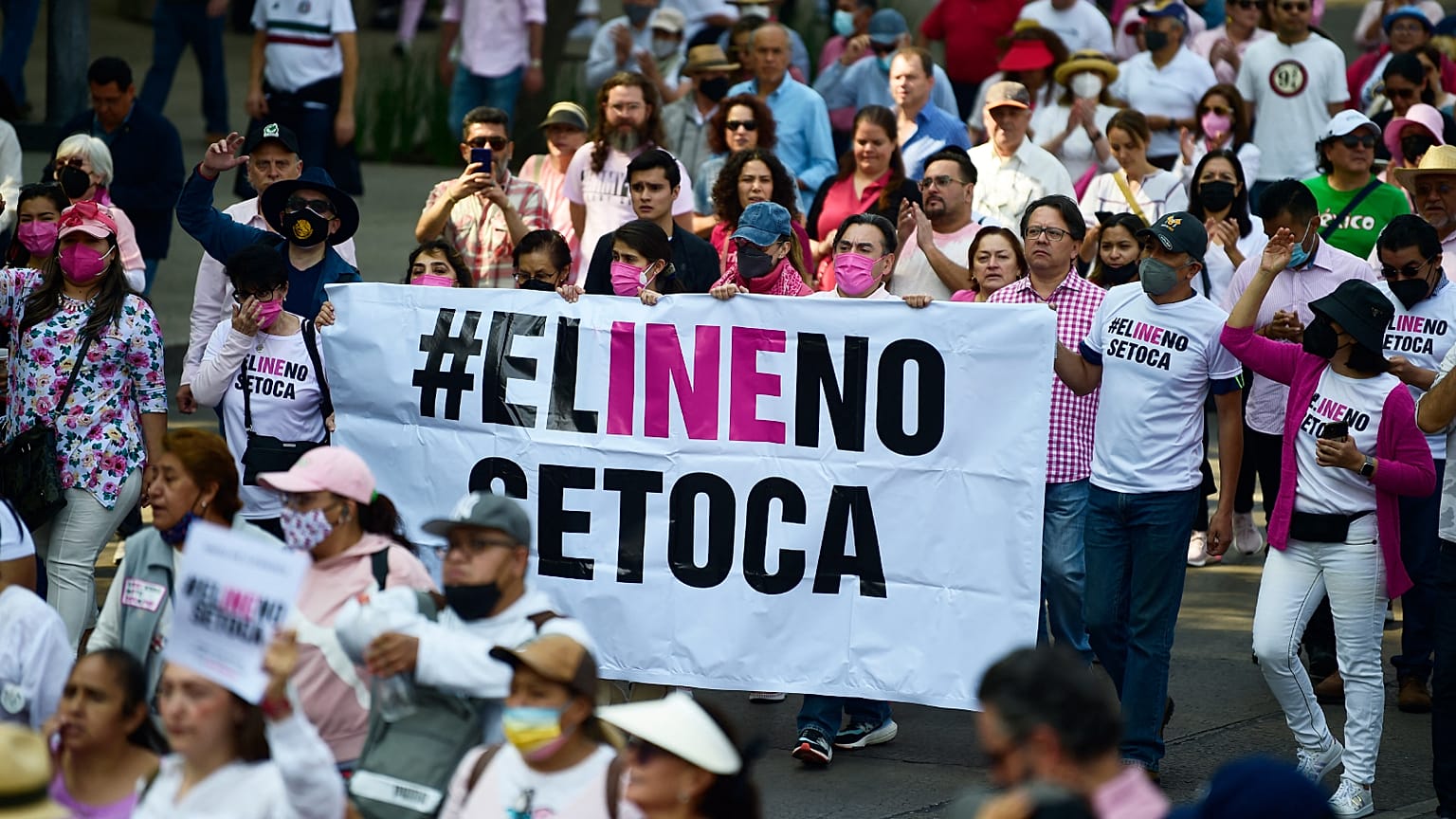 Protesto na Cidade do México