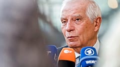 EU-Chefdiplomat Josep Borrell beim Treffen der 27 Außenministerinnen und Außenminister in Brüssel 