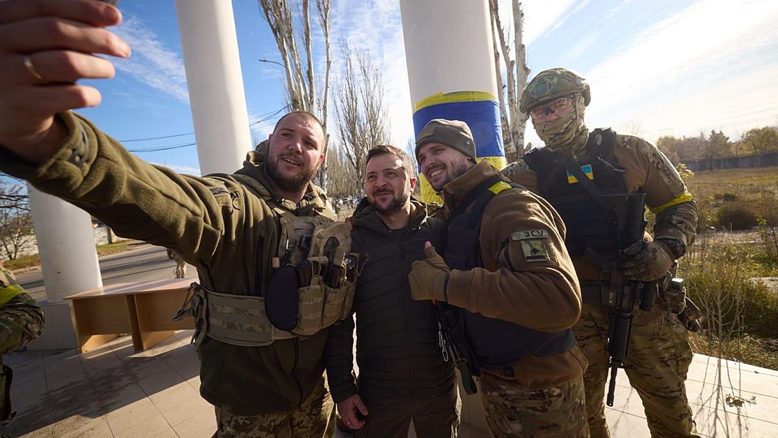 Un selfie con Zelensky. (kherson, 14.11.2022)