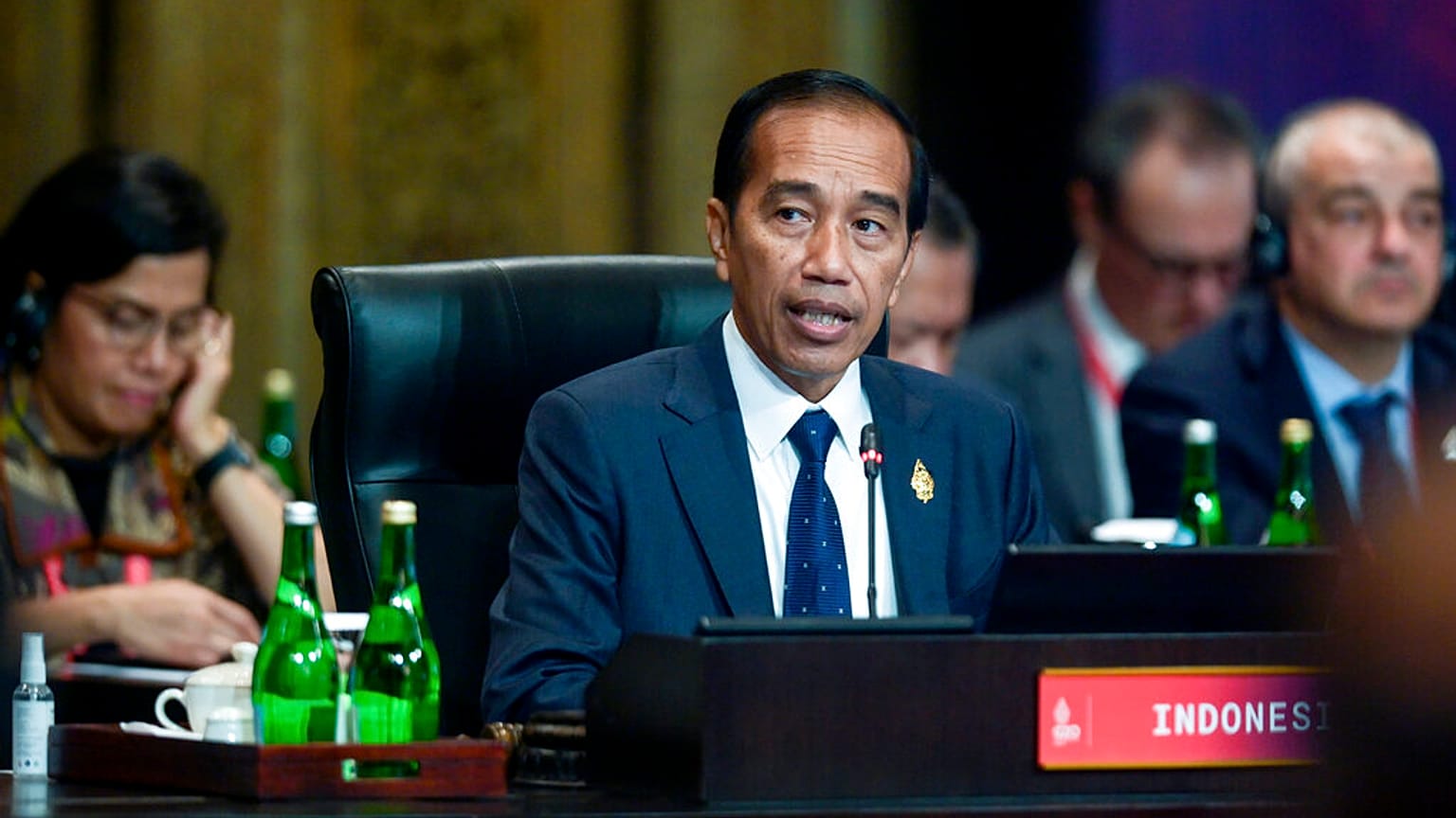 Presidente indonésio na cimeira do G20 em Bali