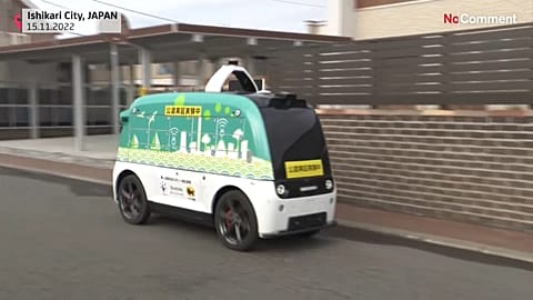 Autonomes Lieferfahrzeug in Japan