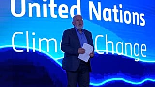 Le vice-président de la Commission européenne Frans Timmermans à la COP27 en Egypte, mardi 15 novembre 2022.