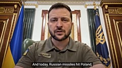 Der ukrainische Präsident Wolodymyr Selenskyj macht Russland verantwortlich.
