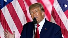 Donald Trump speaks at Mar-a-Lago in Palm Beach, Tuesday, Nov. 15, 2022.