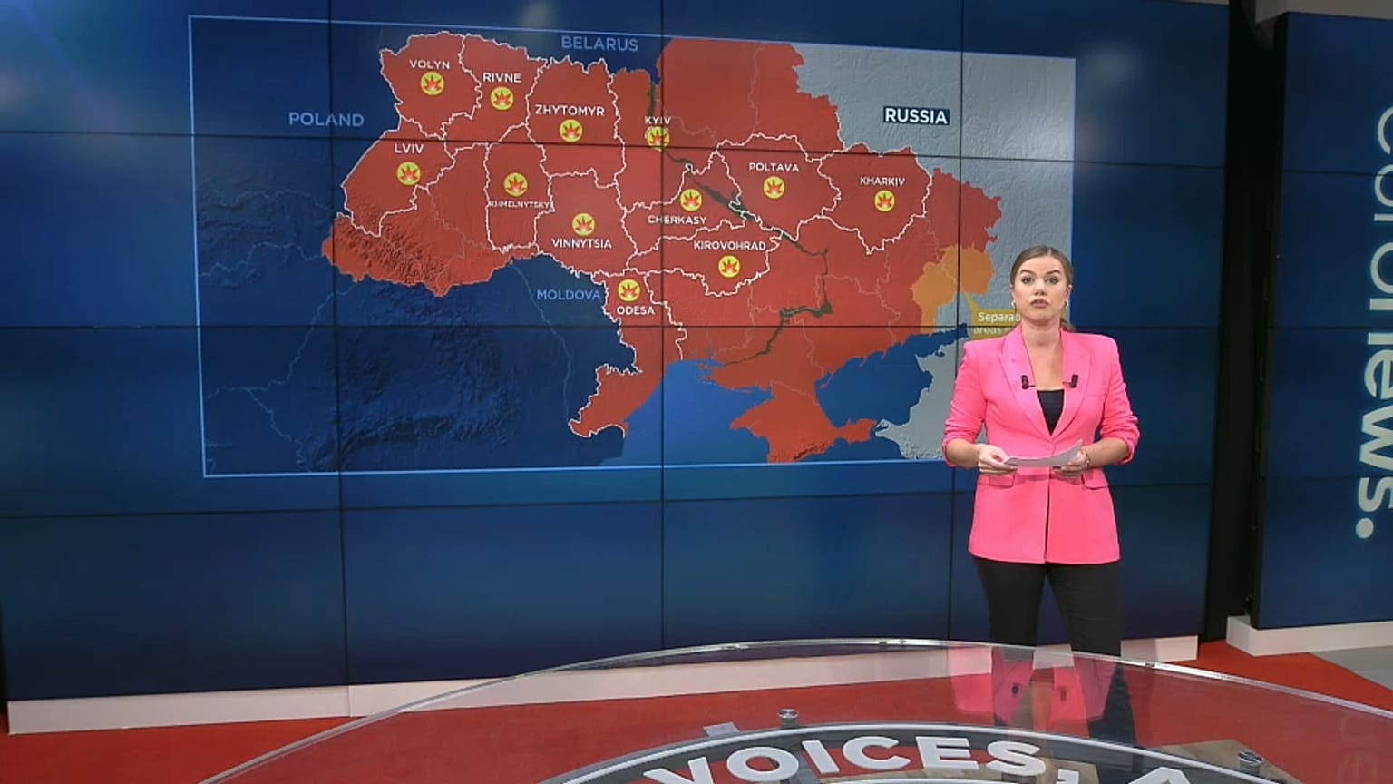 Sasha Vakulina, présentatrice à Euronews