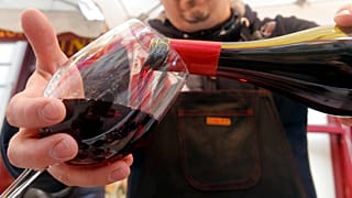 First bottle of Beaujolais Nouveau is uncorked after midnight 17 November