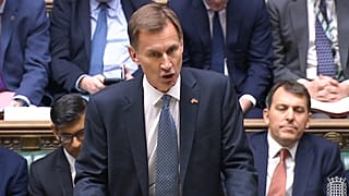 UK finance minister Jeremy Hunt delivers his autumn statement in parliament, November 17, 2022.
