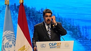 Nicolás Maduro, presidente de Venezuela, habla en la Cumbre del Clima de la ONU COP27, el 8 de noviembre de 2022, en Sharm el-Sheij, Egipto.