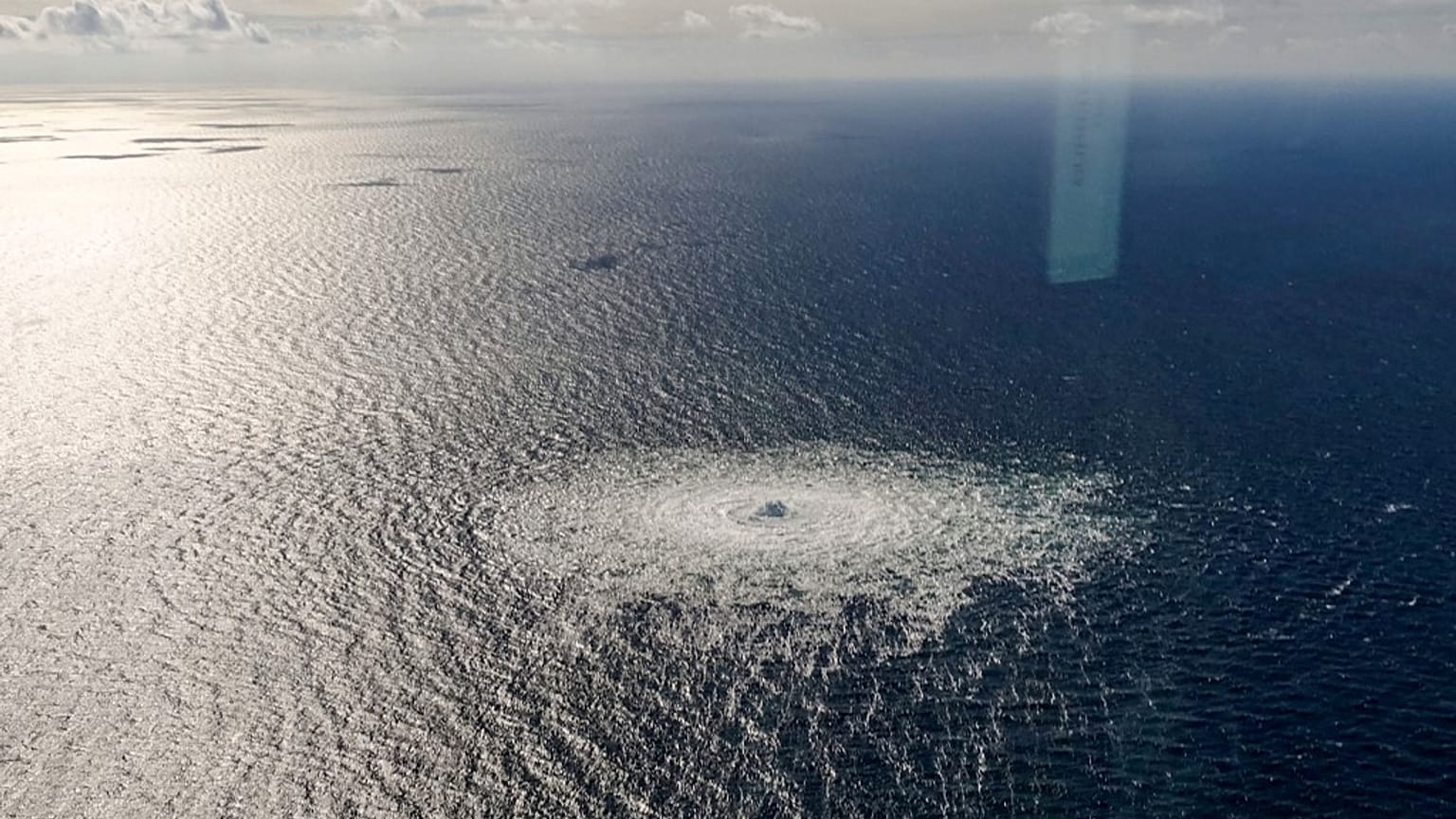 Gasaustritt nach den Sprengungen von Nordstream 1 und 2