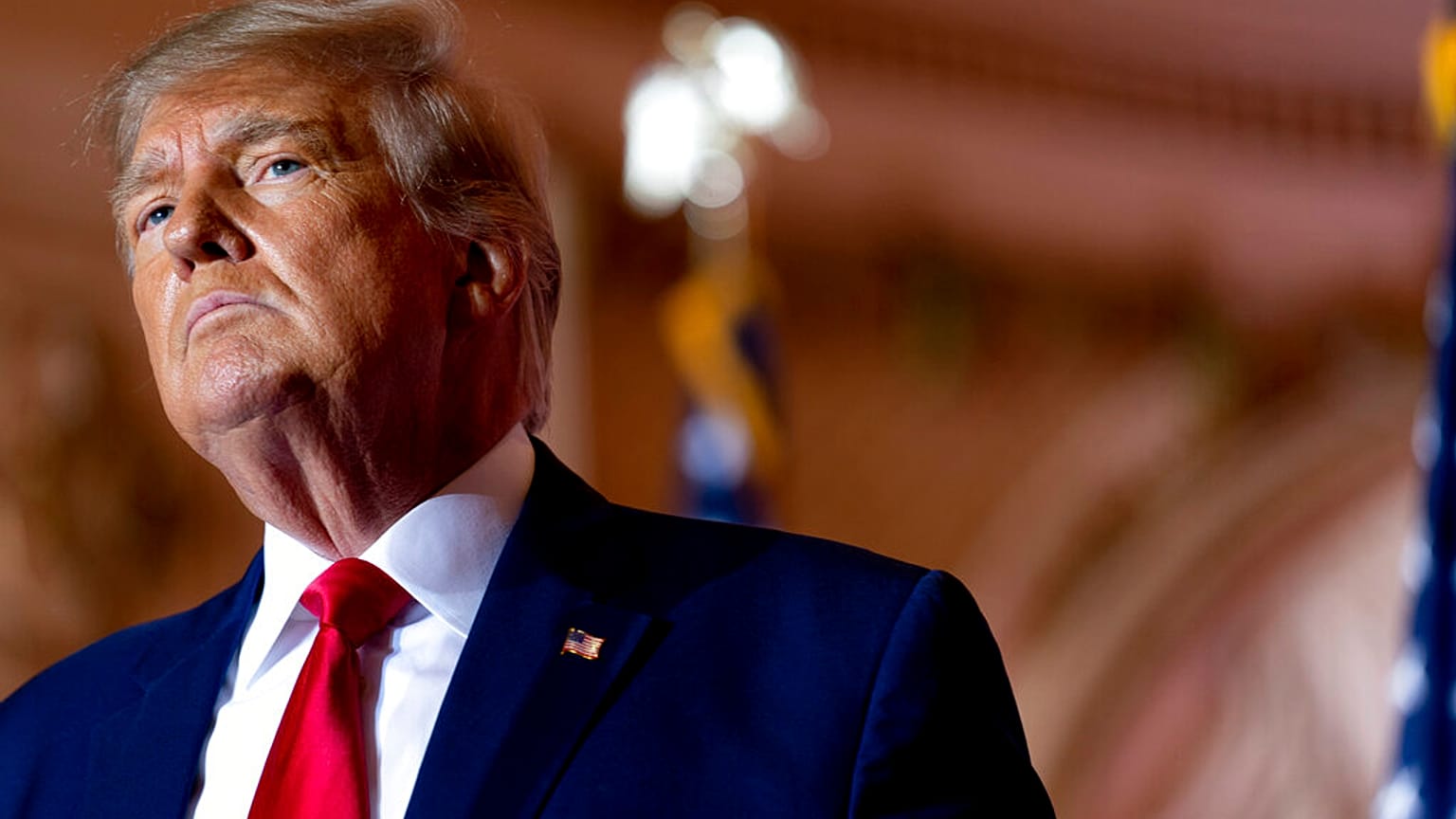 Former President Donald Trump announces he is running for president for the third time