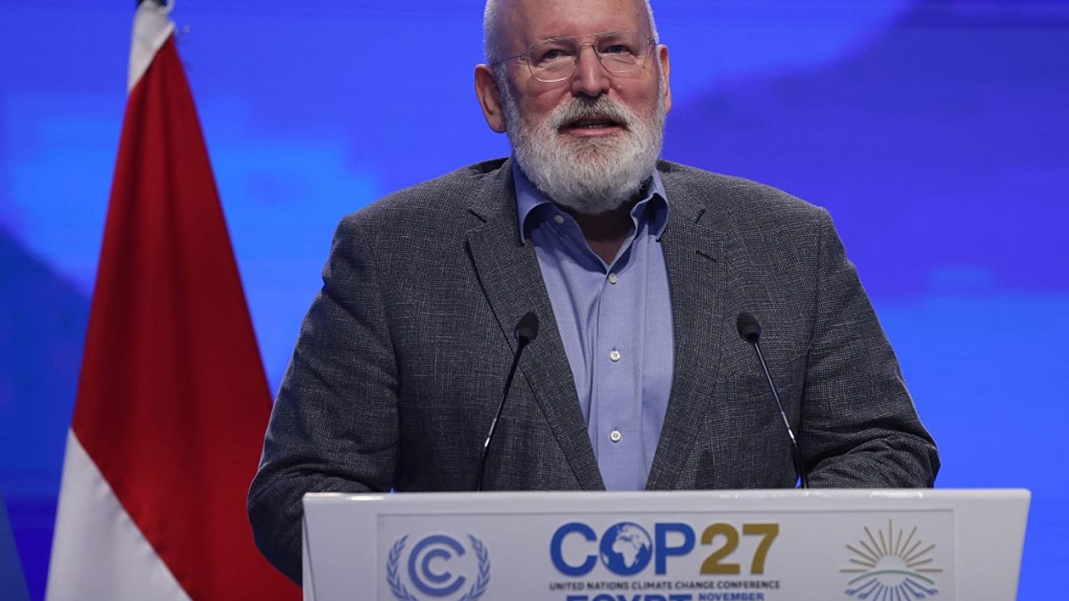 Vice-presidente da Comissão Europeia Frans Timmermans na COP27
