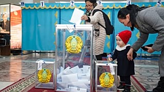 Los ciudadanos han acudido en gran número a votar. Astaná, Kazajistán 20/11/2022