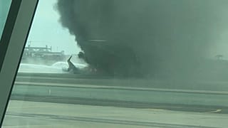 La colisión desató el caos en la terminal del accidente, debido a la suspensión o desviación de todos los vuelos.