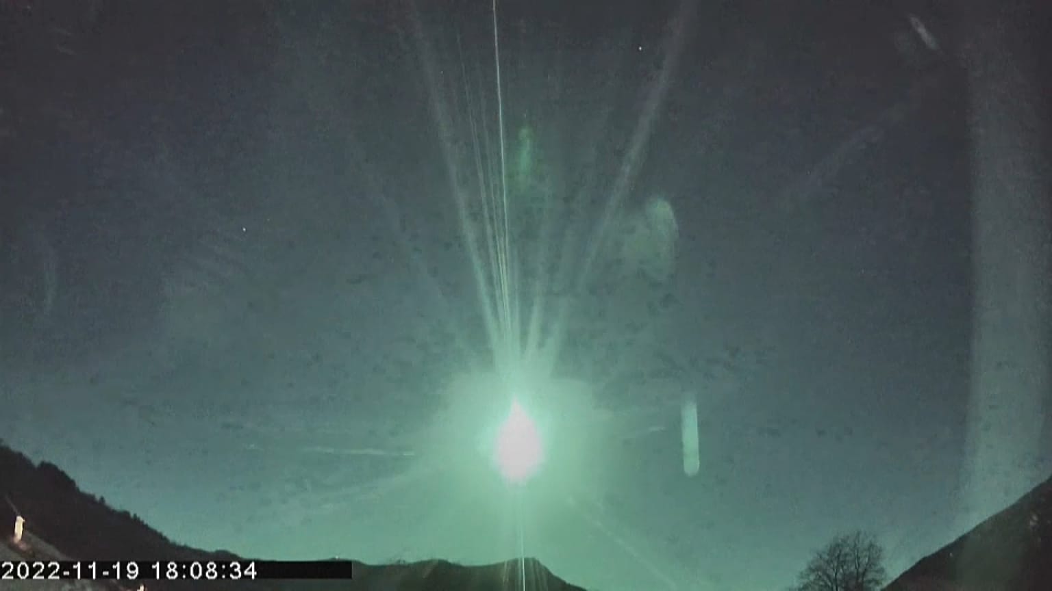 Der Meteorit verglüht