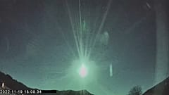 Der Meteorit verglüht