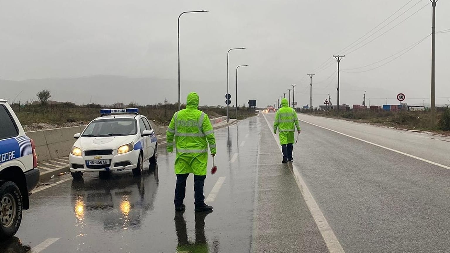 Several families have been evacuated following heavy rains over the weekend.
