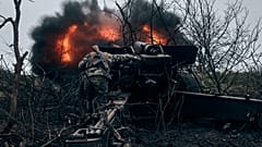 Ukrainische Artillerie