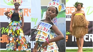 Some stage walks from The Greenfingers Wildlife Initiative Trashion Show.