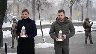 Volodymyr Zelensky e Olena Zelenska. (Kiev, 21.11.2022)