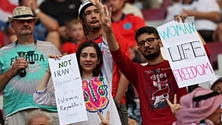 Iranische Fans bei der Fußball-WM in Katar