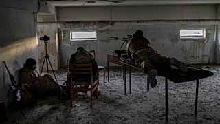 Herson kentinde sniper mevzisi