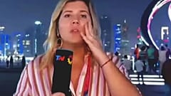 Katar'da TN televizyonu muhabiri Metzger canlı yayında soyuldu