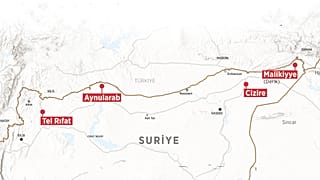 Türkiye'nin Suriye'ye operasyon düzenlediği noktalar