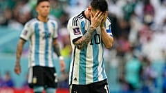 Lionel Messi beim Spiel gegen Saudi-Arabien