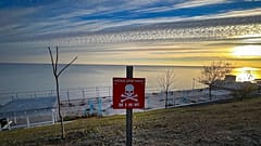 "Vorsicht, Minen" Ukraines Küste am Schwarzen Meer liegt an der Front