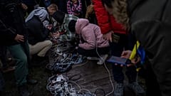 Kein Strom und kein fließendes Wasser in Cherson in der Ukraine