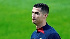 Cristiano Ronaldo a portugál válogatott edzésén