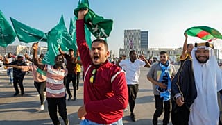 Suudi taraftarlar Arjantin galibiyetini kutladı