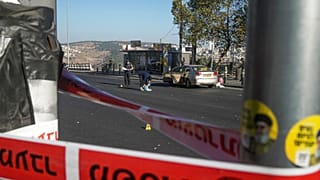 Einer der beiden Explosionsorte am Stadtrand von Jerusalem