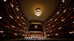 Le "Concert pour la paix" de la Scala, une collecte de fonds en faveur de l'Ukraine, à l'opéra La Scala de Milan.