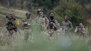Rusya'ya karşı Ukrayna saflarında savaşan gönüllü Çeçen savaşçılar 