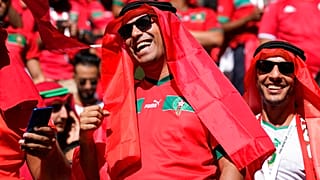 جماهير المغرب في ملعب البيت في الخور لمشاهدة مباراة المنتخب المغربي والكرواتي خلال منافسات كأس العالم في قطر، الأربعاء 23 نوفمبر 2022