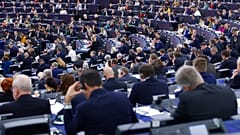 Imagen de los miembros del Parlamento Europeo durante la celebración del 70 aniversario